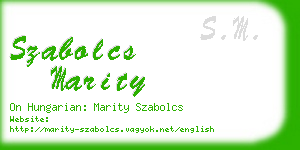 szabolcs marity business card